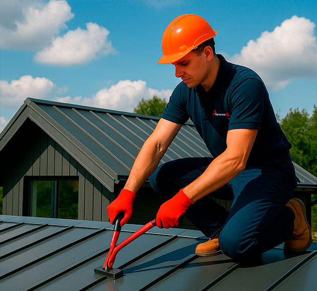 Монтаж фальцевой кровли в Киреевске