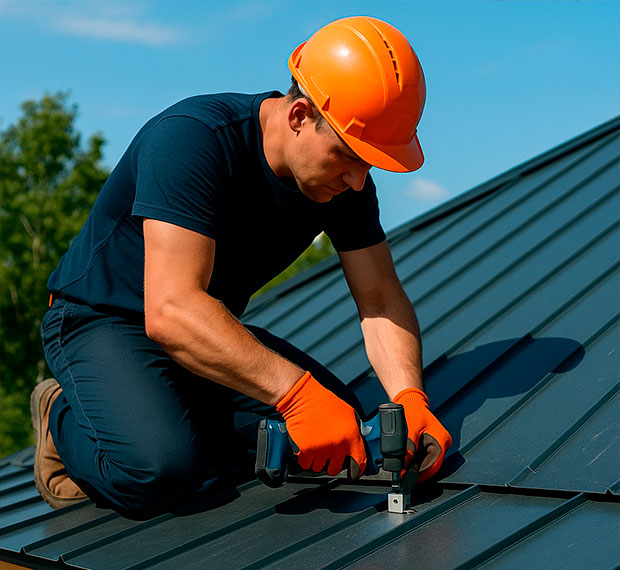 Ремонт металлической кровли в Киреевске