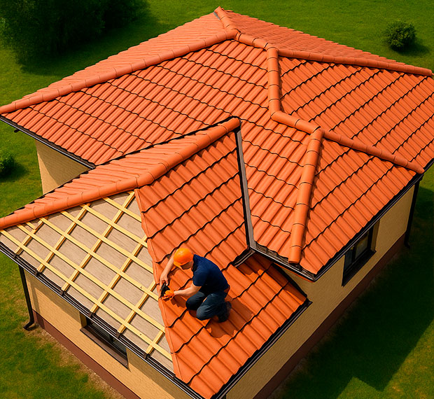 Установка сложной кровли в Киреевске